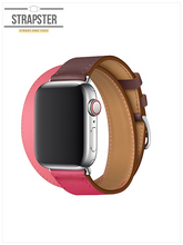 Load image into Gallery viewer, Pink &amp; purple Leather Strap