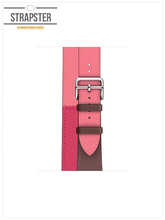 Load image into Gallery viewer, Pink &amp; purple Leather Strap